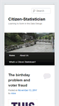 Mobile Screenshot of citizen-statistician.org