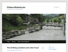Tablet Screenshot of citizen-statistician.org